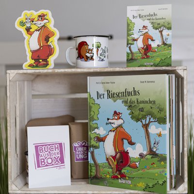 KINDERBOX mit Riesenfuchs Manne und Kaninchen Svenni 